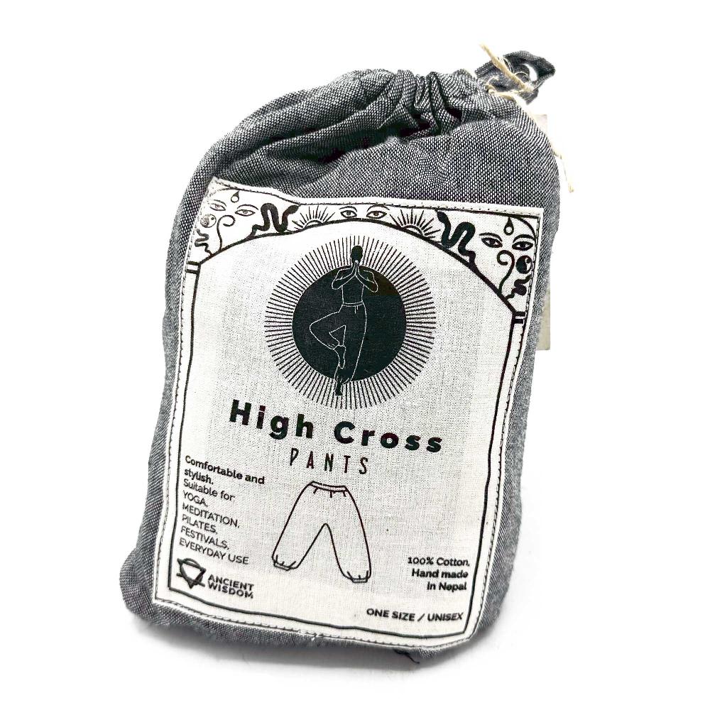 Yoga And Festival Pants - High Cross Himalayan Print On Grey